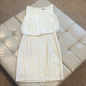 Vince Camuto White and Cream Dress